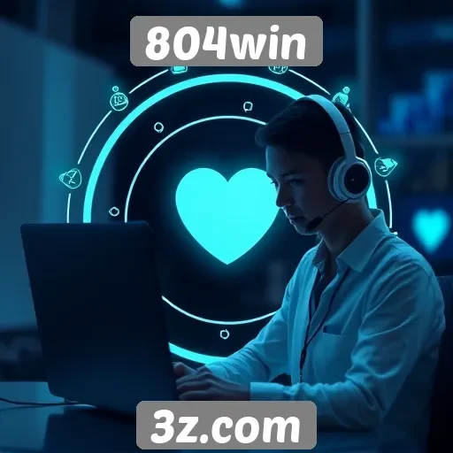 Suporte ao cliente do 804win é eficiente e acessível